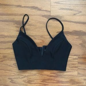 Princess Polly Black Crop Top